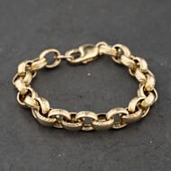 Pre-Owned 9ct Yellow Gold 8.5 Inch Belcher Chain Bracelet 41081281