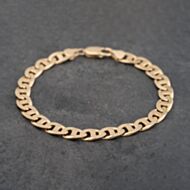 Pre-Owned 9ct Yellow Gold 8.5 Inch Anchor Chain Bracelet 41081288