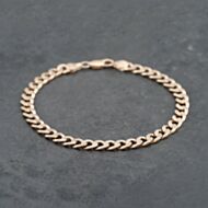 Pre-Owned 9ct Yellow Gold 9 Inch Curb Chain Bracelet 41081291