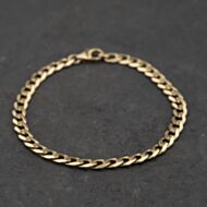 Pre-Owned 9ct Yellow Gold 8.5 Inch Curb Chain Bracelet 41081310