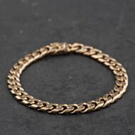 Pre-Owned 9ct Yellow Gold 7.5 Inch Curb Chain Bracelet 41081347