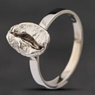 Pre-Owned 14ct White Gold Coffee Bean Dress Ring 41101550