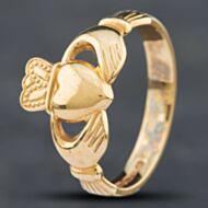 Pre-Owned 9ct Yellow Gold Claddagh Ring 41101870