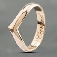 Pre-Owned 9ct Two Colour Gold Clogau Band Ring 41102769