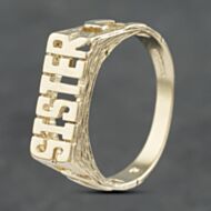 Pre-Owned 9ct Yellow Gold Sister Dress Ring 41102799