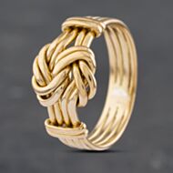 Pre-Owned 18ct Yellow Gold Knotted Dress Ring 41102879