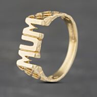 Pre-Owned 9ct Yellow Gold Mum Signet Ring 41102907