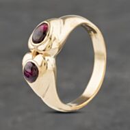 Pre-Owned 9ct Yellow Gold Ruby Dress Ring 41102933