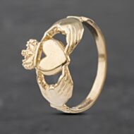 Pre-Owned 9ct Yellow Gold Claddagh Ring 41103008