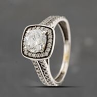 Pre-Owned 9ct White Gold Cubic Zirconia Dress Ring 41103041