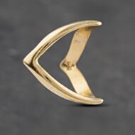 Pre-Owned 9ct Yellow Gold Full Wishbone Ring 41103062