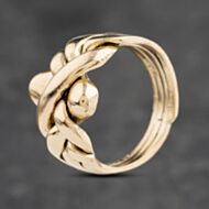 Pre-Owned 9ct Yellow Gold Puzzle Patterned Ring 41103065