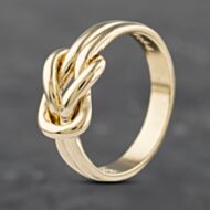 Pre-Owned 9ct Yellow Gold Knotted Dress Ring 41103149