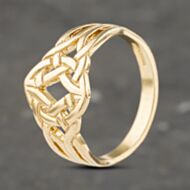 Pre-Owned 9ct Yellow Gold Celtic Dress Ring 41103219