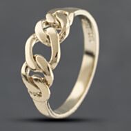 Pre-Owned 9ct Yellow Gold Chain Link Dress Ring 41103329