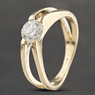 Pre-Owned 9ct Yellow Gold Cubic Zirconia Tension Set Dress Ring 41103343