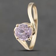 Pre-Owned 9ct Yellow Gold Kunzite Twist Ring 41103473