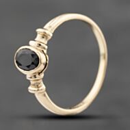 Pre-Owned 9ct Yellow Gold Sapphire Oval Dress Ring 41103537