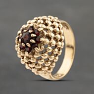 Pre-Owned Vintage 9ct Yellow Gold Garnet Dress Ring 41103653