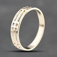 Pre-Owned 9ct Yellow Gold Open Work Band Ring 41103732