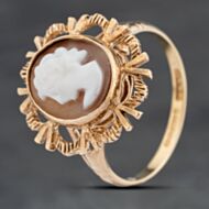 Pre-Owned 9ct Yellow Gold Cameo Ornate Dress Ring 41103971