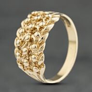 Pre-Owned 9ct Yellow Gold 3 Row Keeper Ring 41104015