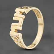 Pre-Owned 9ct Yellow Gold Mum Signet Ring 41104017