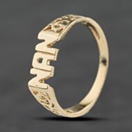 Pre-Owned 9ct Yellow Gold Nan Signet Ring 41104080