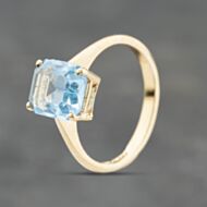 Pre-Owned 9ct Yellow Gold Paste Oblong Dress Ring 41104155