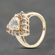 Pre-Owned 9ct Yellow Gold Amethyst Dress Ring 41104171