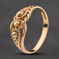 Pre-Owned 9ct Yellow Gold Knotted Dress Ring 41104193