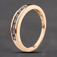 Pre-Owned 9ct Yellow Gold Tanzanite Half Eternity Ring 41104216