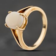 Pre-Owned 9ct Yellow Gold Opal Oval Dress Ring 41104278