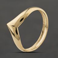 Pre-Owned 9ct Yellow Gold Wishbone Ring 41104332