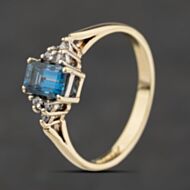 Pre-Owned 9ct Yellow Gold Topaz Dress Ring 41104413