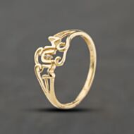 Pre-Owned 9ct Yellow Gold Cubic Zirconia Mum Dress Ring 41104415