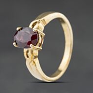 Pre-Owned 9ct Yellow Gold Tourmaline Oval Dress Ring 41104496