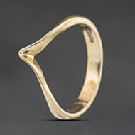 Pre-Owned 9ct Yellow Gold Half Wishbone Ring 41104516