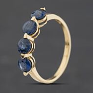 Pre-Owned 9ct Yellow Gold Sapphire Four Stone Ring 41104581