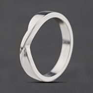Pre-Owned 9ct White Gold Twist Ring 41104617