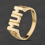 Pre-Owned 9ct Yellow Gold Mum Signet Ring 41104628