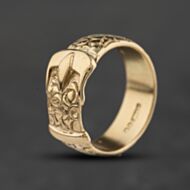Pre-Owned Vintage 9ct Yellow Gold Buckle Ring 41104694