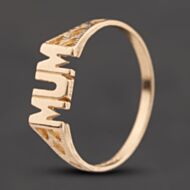 Pre-Owned 9ct Yellow Gold Mum Signet Ring 41104775