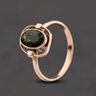 Pre-Owned Yellow Gold Diopside Art Deco Style Dress Ring 41104805