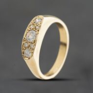 Pre-Owned 9ct Yellow Gold Cubic Zirconia Seven Stone Ring 41104833