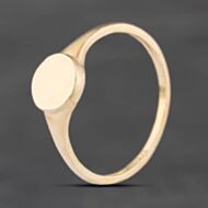 Pre-Owned Vintage Yellow Gold Plain Round Signet Ring 41104881