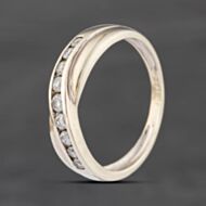 Pre-Owned 9ct Yellow Gold Cubic Zirconia Half Eternity Ring 41104901