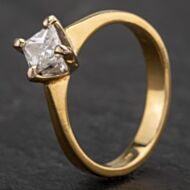 Pre-Owned 18ct Yellow Gold Princess Cut 0.73ct Diamond Ring 4112105
