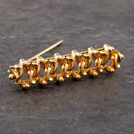 Pre-Owned Vintage Yellow Gold Ornate Bar Brooch 41131044