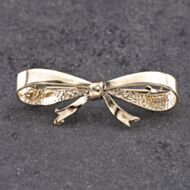 Pre-Owned 9ct Yellow Gold Bow Brooch 41131161